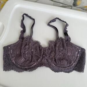Victoria’s Secret 34D Dream Angels Push-up w/o Padding Bra Purple Lace NWT